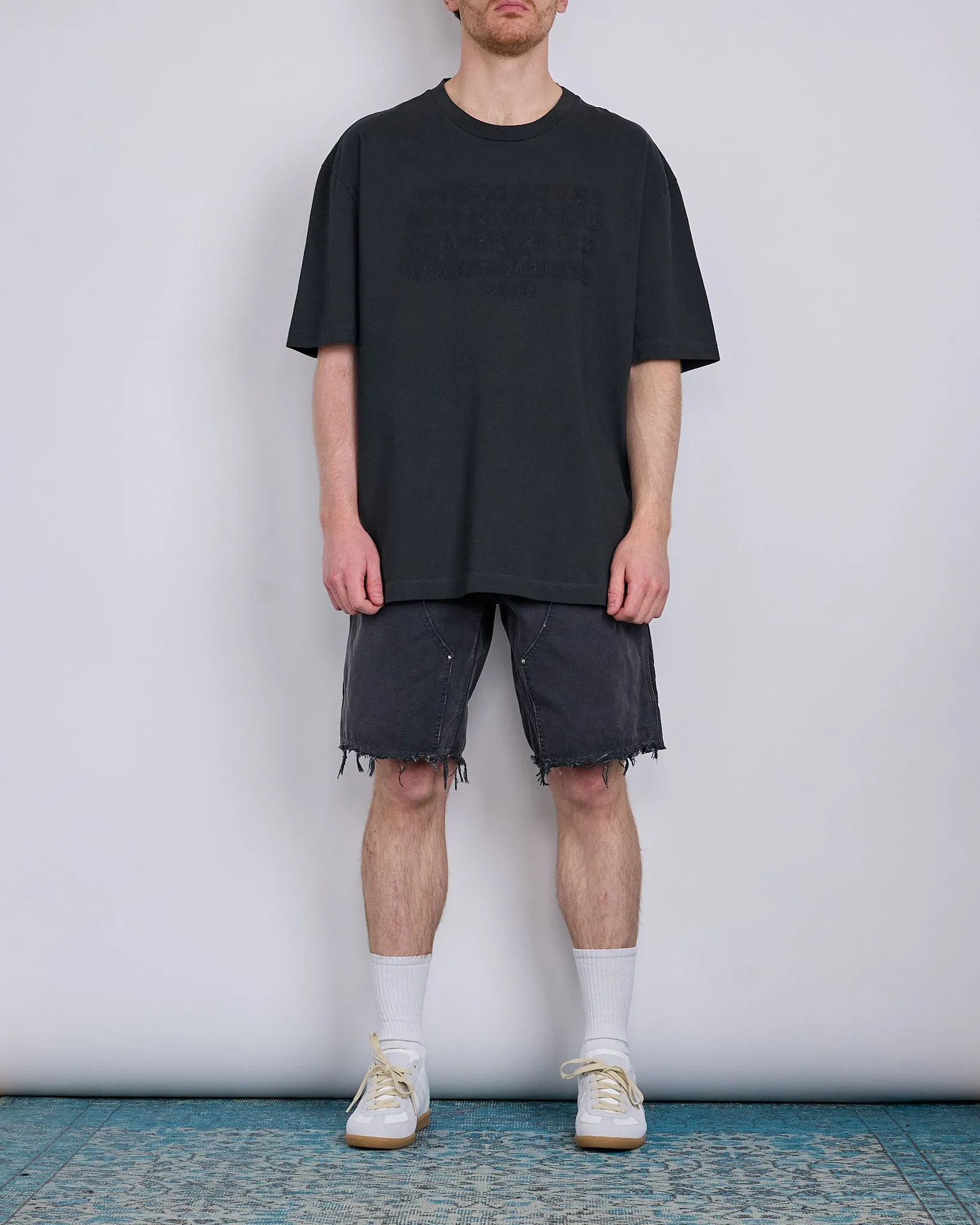 Maison Margiela Cotton Canvas Carpenter Short Washed Black