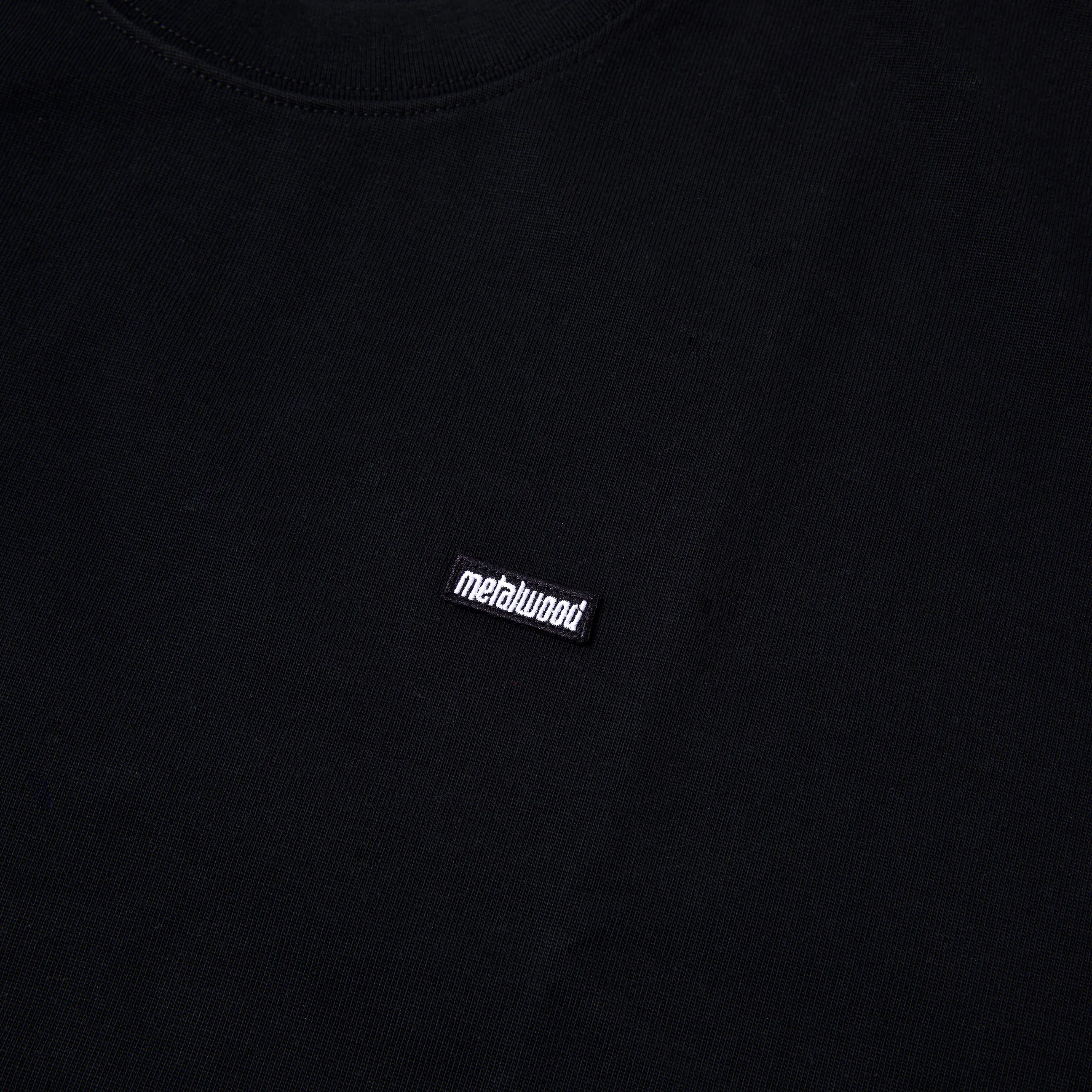 METALWOOD HEAVYWEIGHT MINI METAL LOGO TEE - BLACK