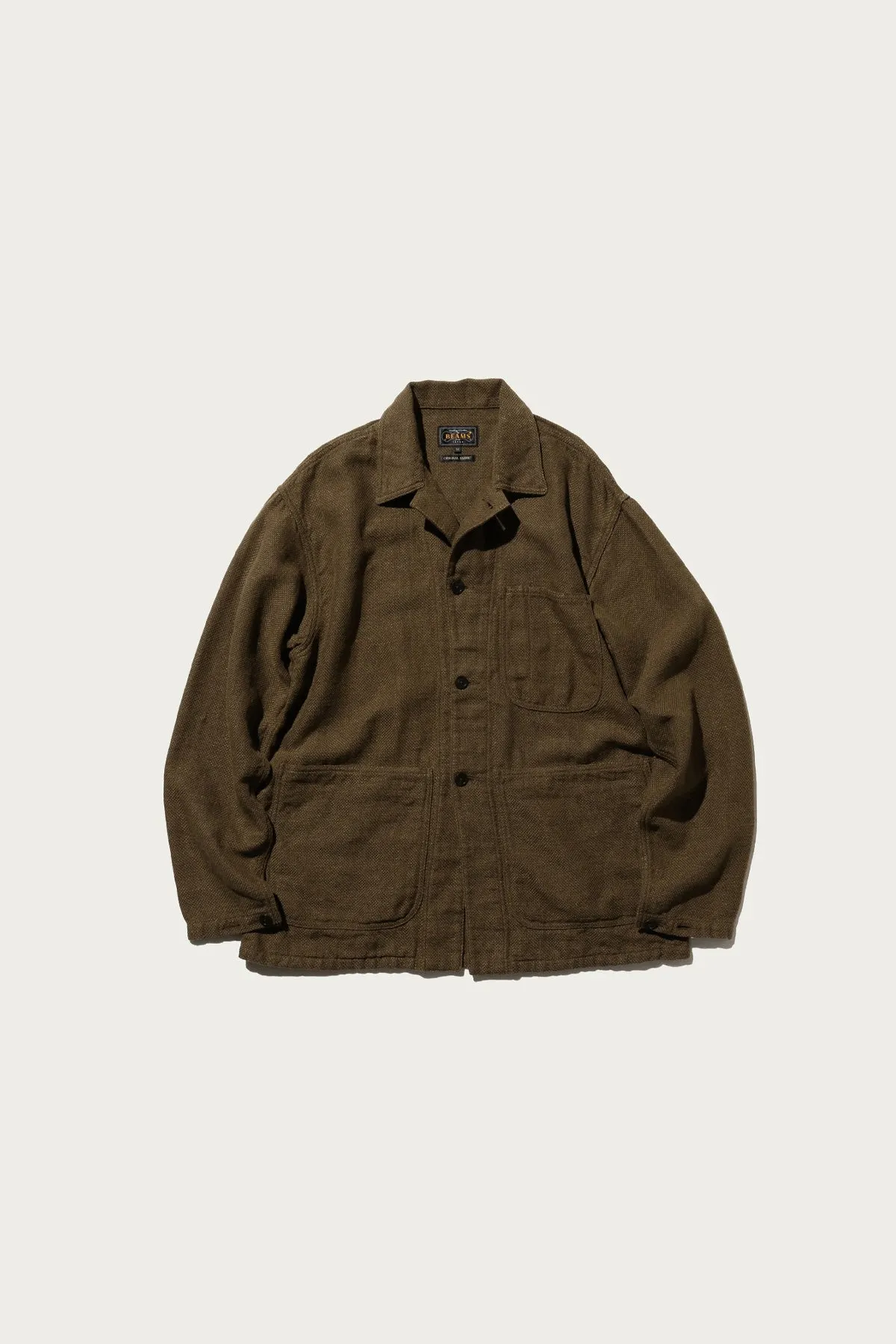 MIL Chore Jacket Cotton Linen - Brown