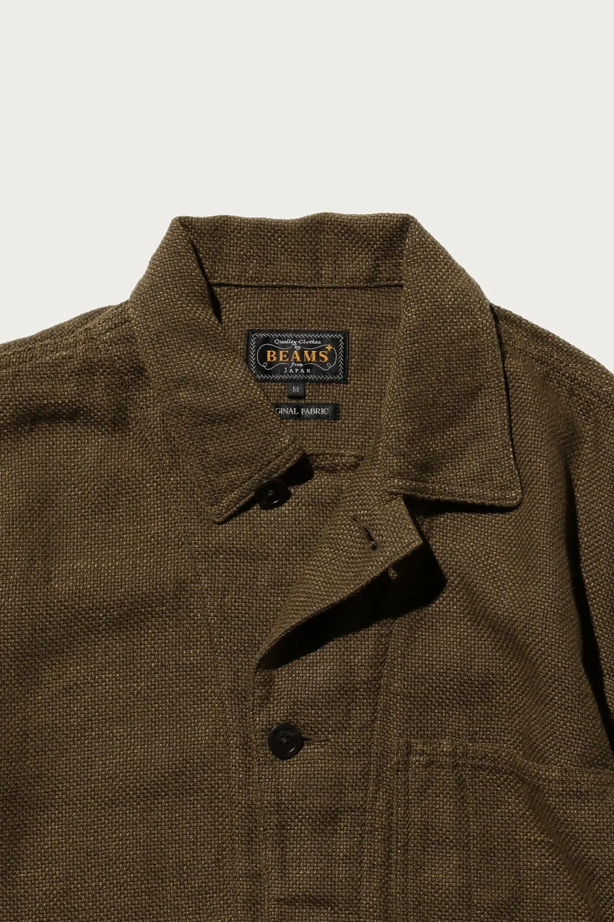 MIL Chore Jacket Cotton Linen - Brown