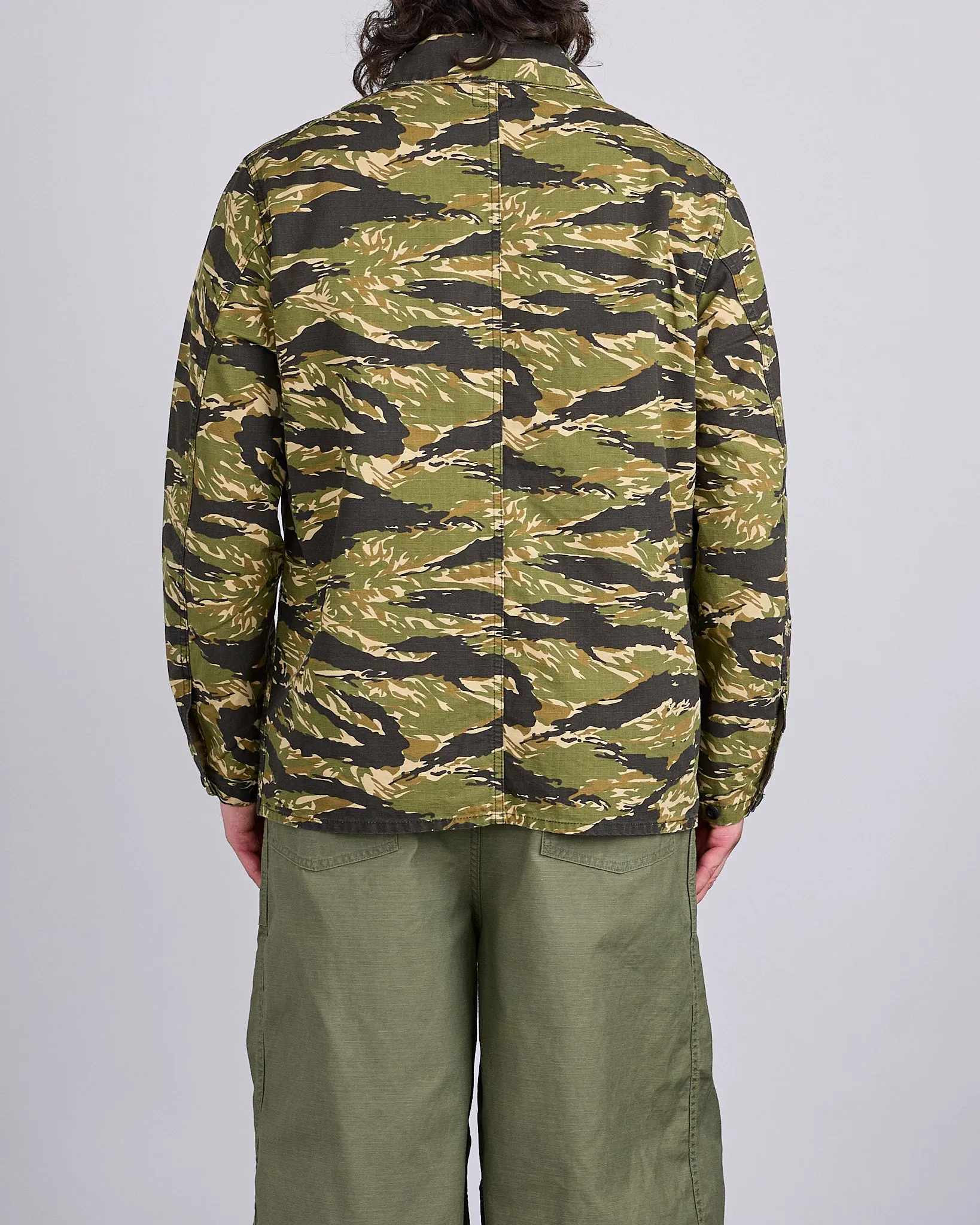 Needles D.N. Coverall Jacket Cotton Ripstop Tiger Camo