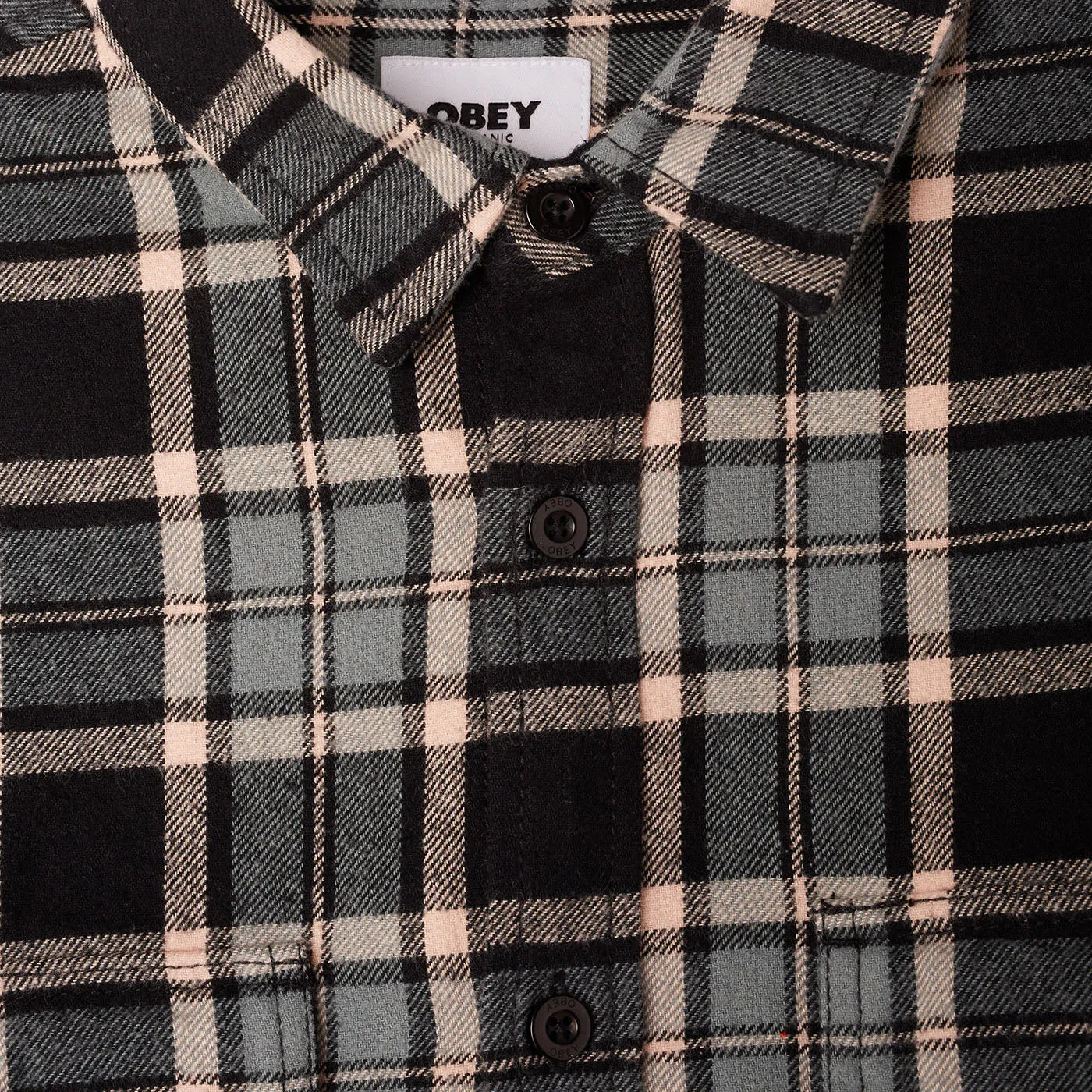 OBEY DIVISIONS WOVEN // BLACK MULTI