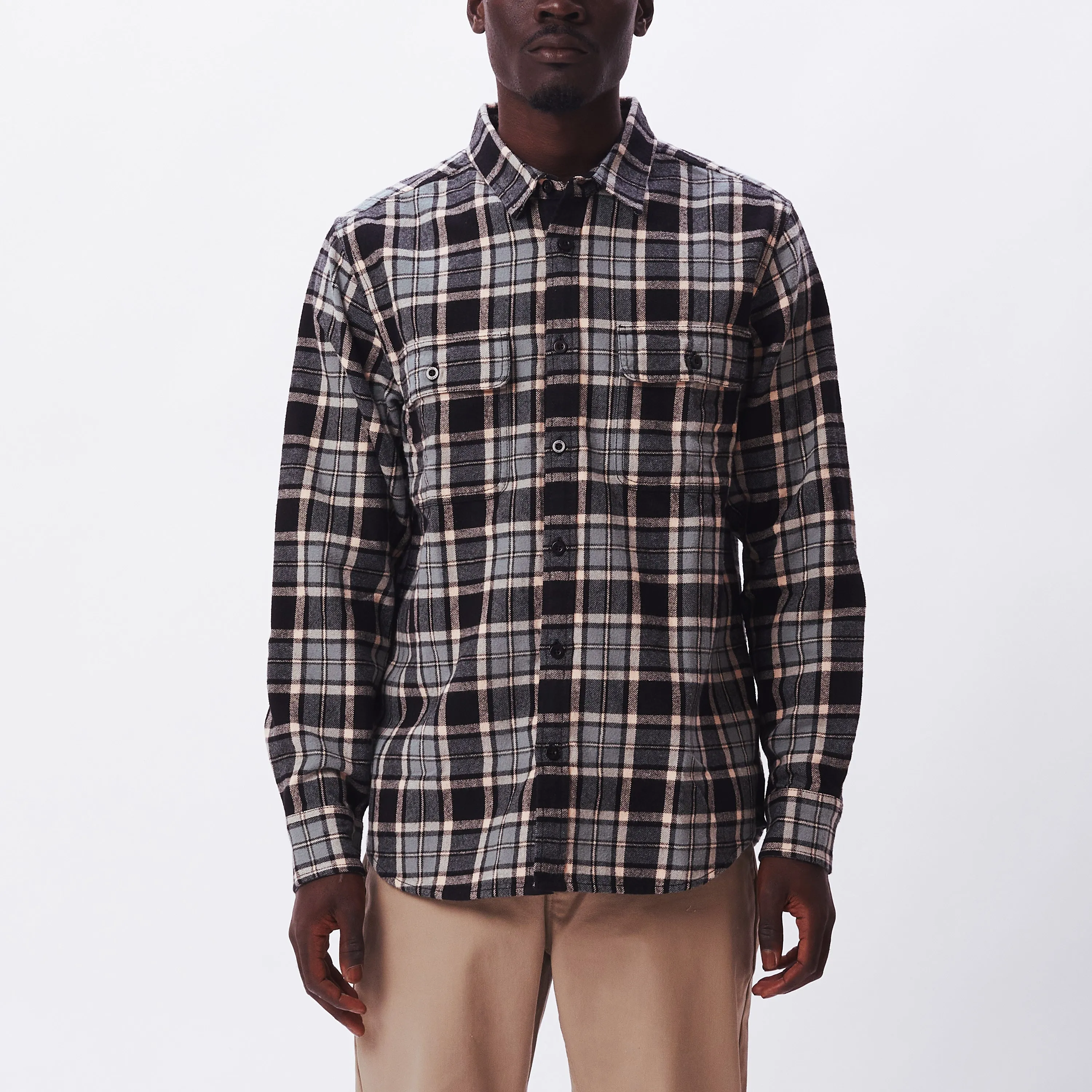 OBEY DIVISIONS WOVEN // BLACK MULTI