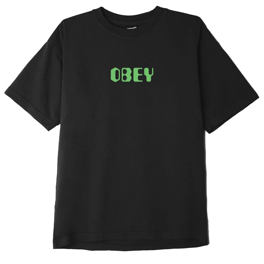 OBEY GRAFX TEE // OFF BLACK
