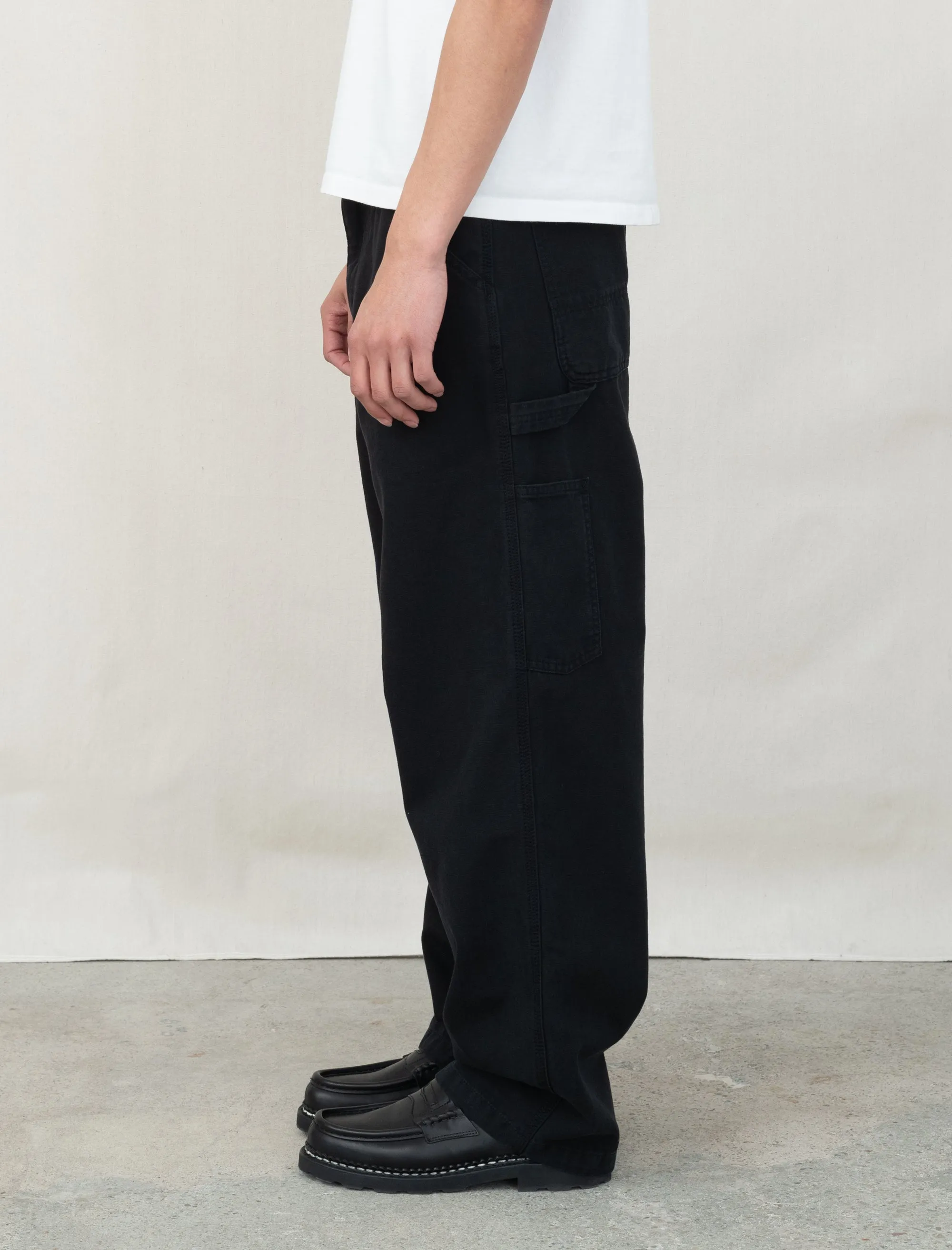 OG Single Knee Pant Black (Stone Wash)