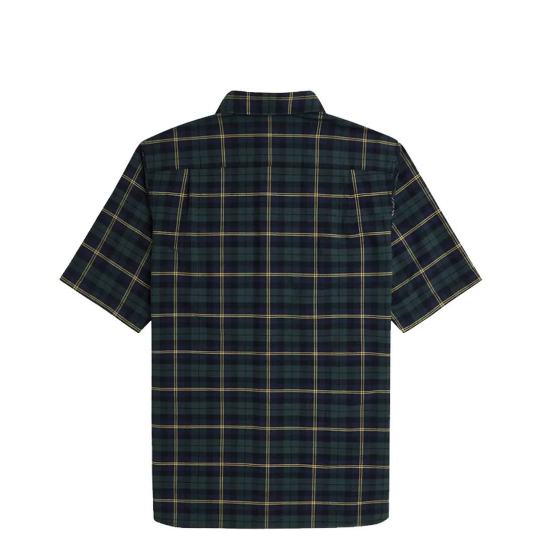 OXFORD TARTAN SS SHIRT NAVY