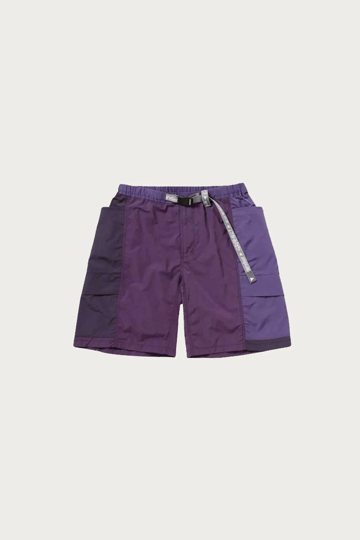 Patchwork Wind Short - Multi Purple