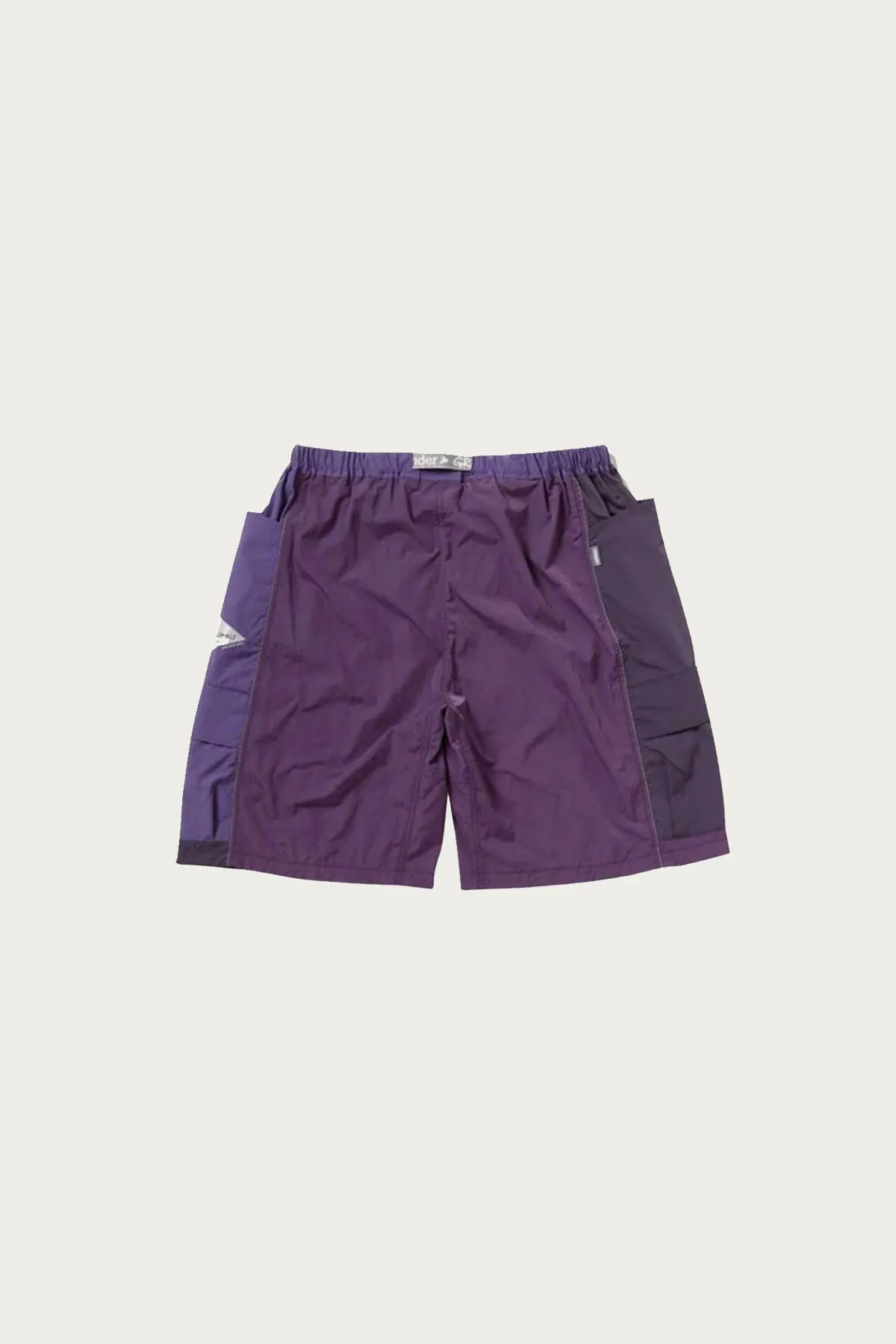 Patchwork Wind Short - Multi Purple
