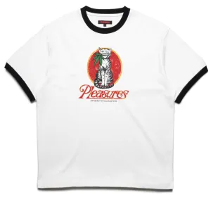 Pleasures Cat Heavyweight Ringer Tee - White