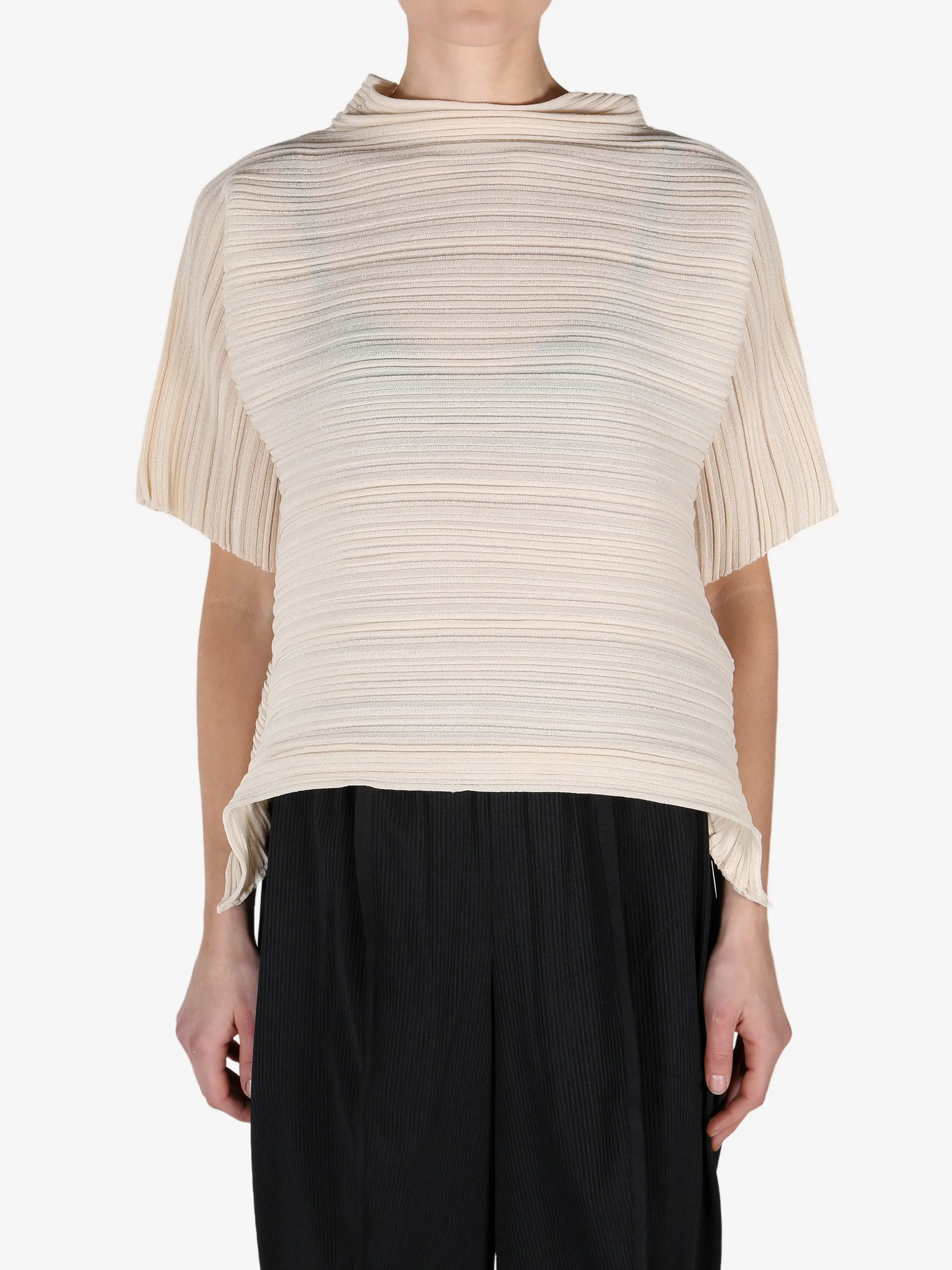 PLEATS PLEASE ISSEY MIYAKE - Women Sheer Bounce Knit Shirt