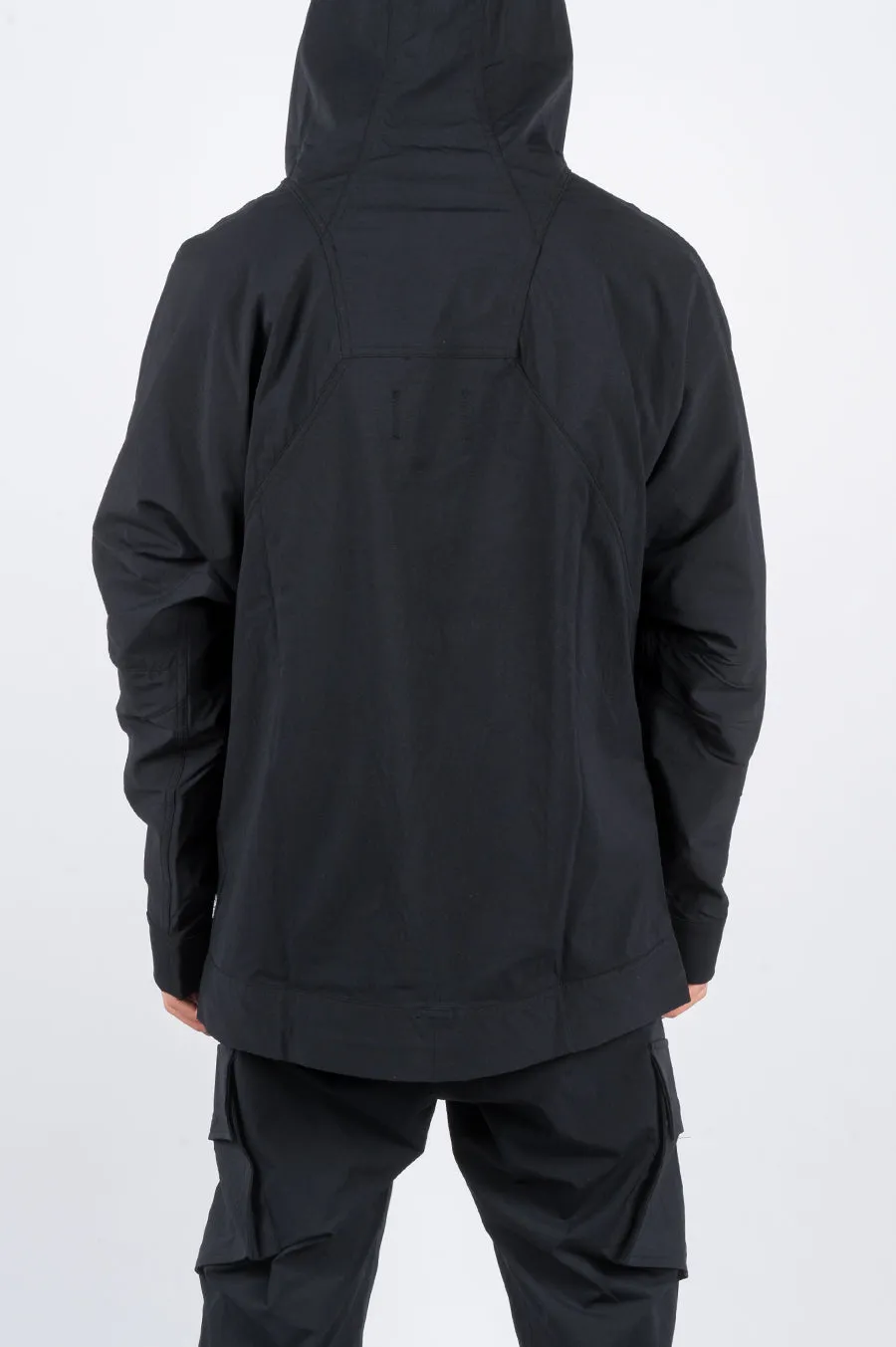 REIGNING CHAMP X JIDE OSIFESO KNIT STRETCH NYLON ANORAK BLACK