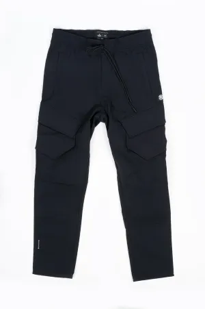 REIGNING CHAMP X JIDE OSIFESO  KNIT STRETCH NYLON CARGO PANT BLACK