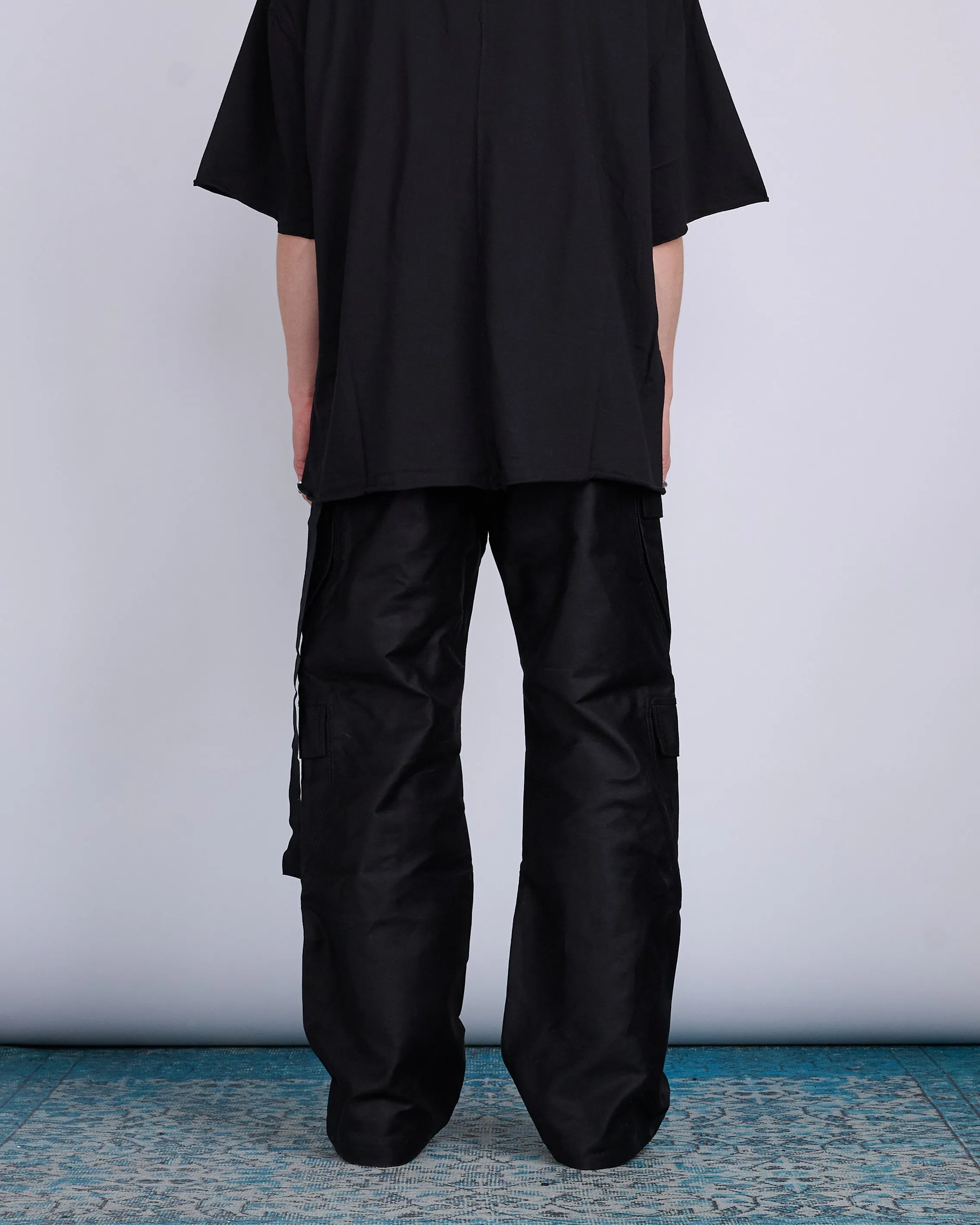 Rick Owens DRKSHDW x LESS 17 Geth Double Cargo Pant NDK Cotton Doeskin Black