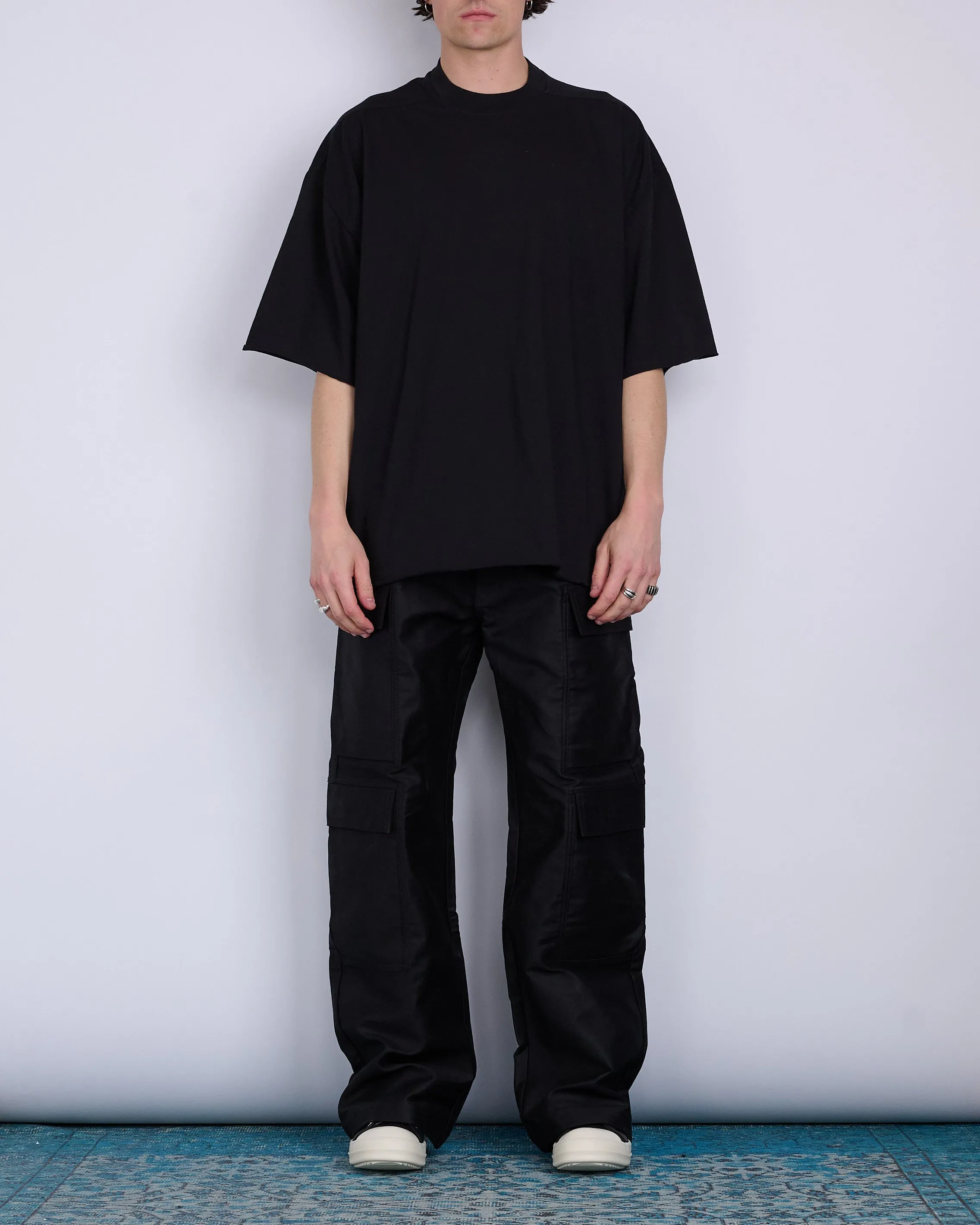 Rick Owens DRKSHDW x LESS 17 Geth Double Cargo Pant NDK Cotton Doeskin Black