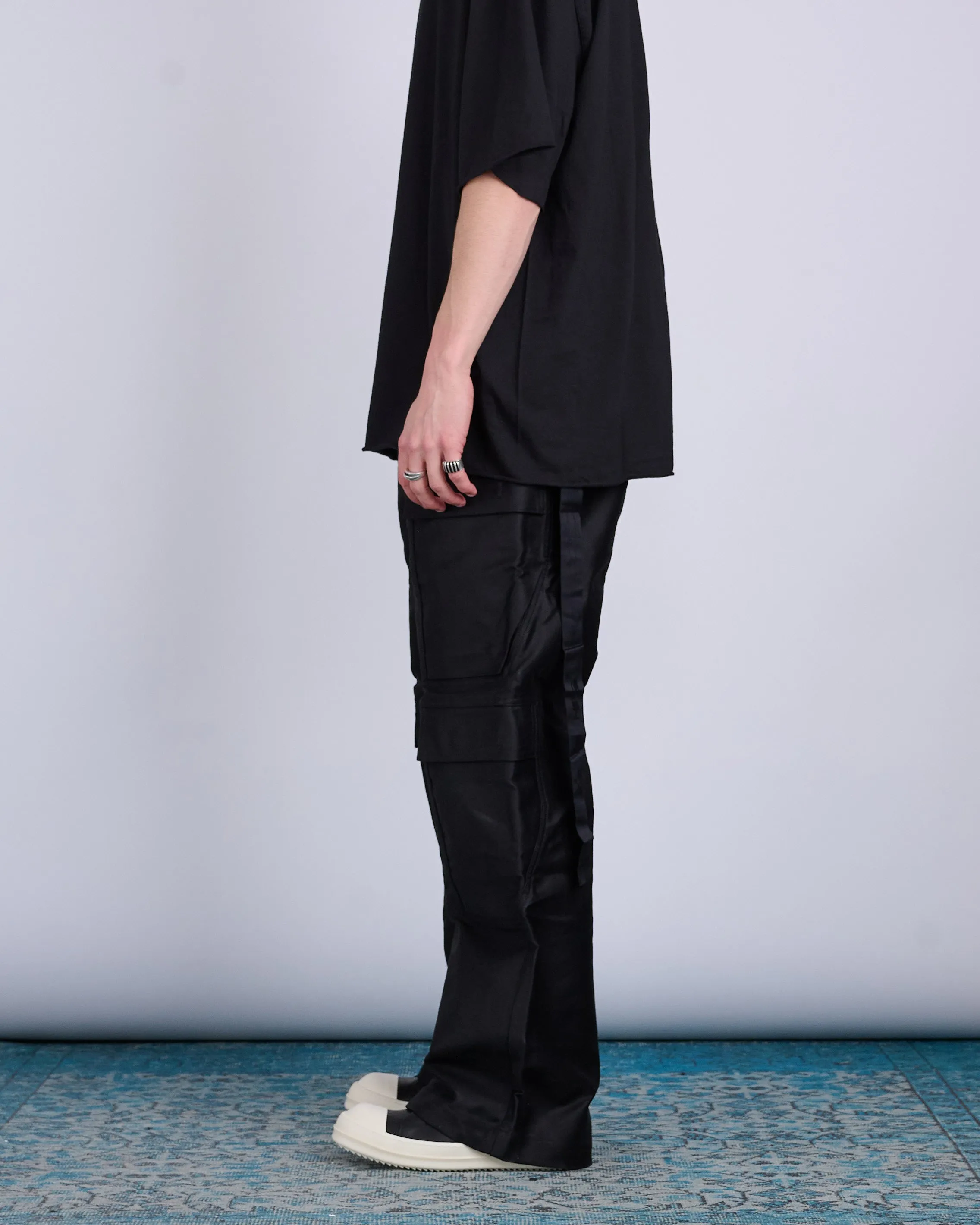 Rick Owens DRKSHDW x LESS 17 Geth Double Cargo Pant NDK Cotton Doeskin Black