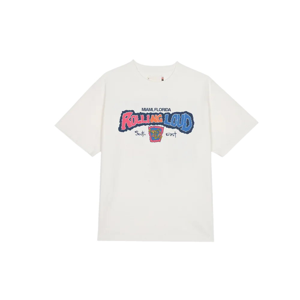Rolling Wild White Tee Miami 22