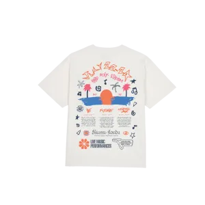 Rolling Wild White Tee Miami 22
