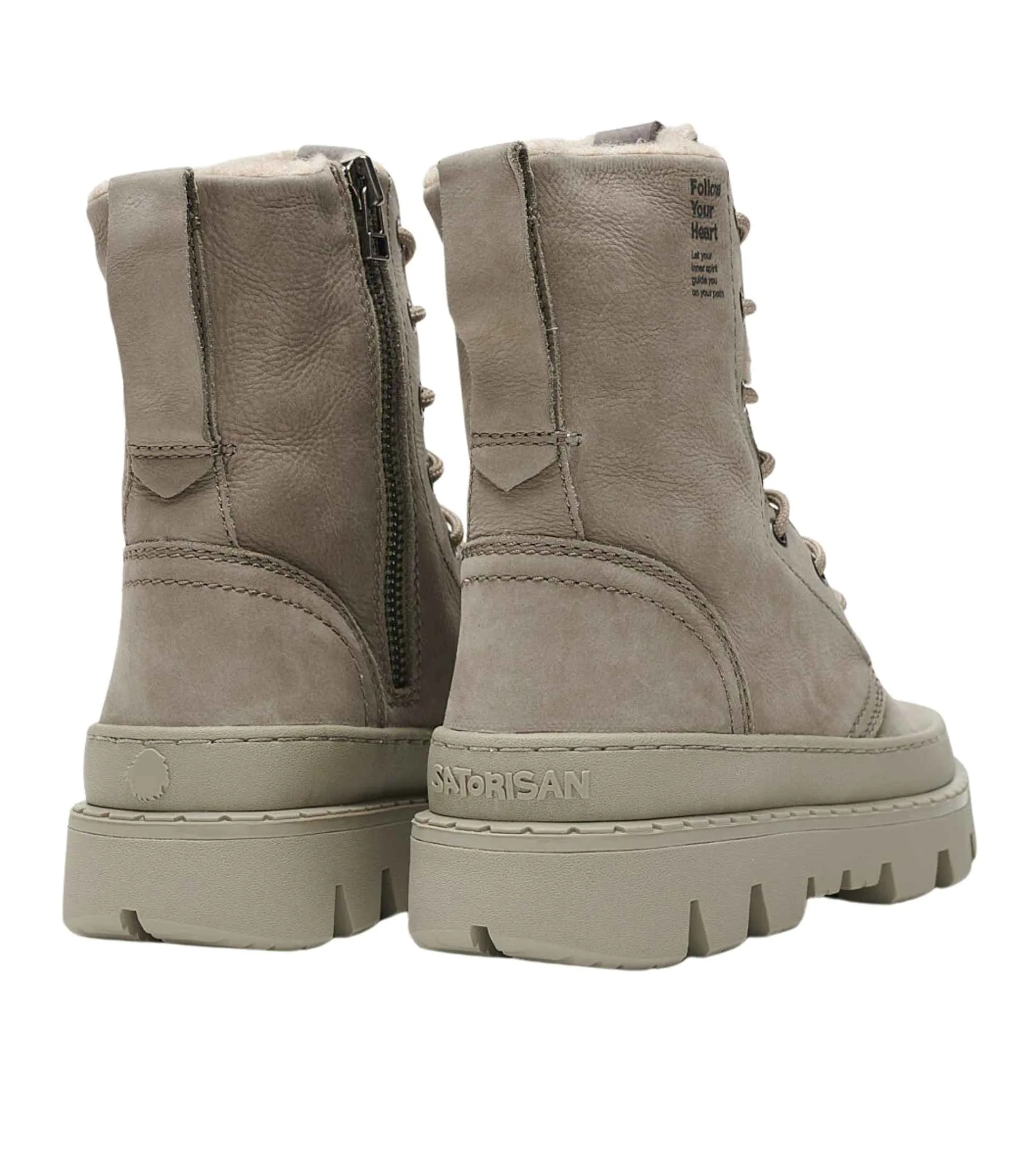 SATORISAN UNALOME LACES PREMIUM WOOL ADVENTURE GREY | BOTAS DE LANA SOSTENIBLES