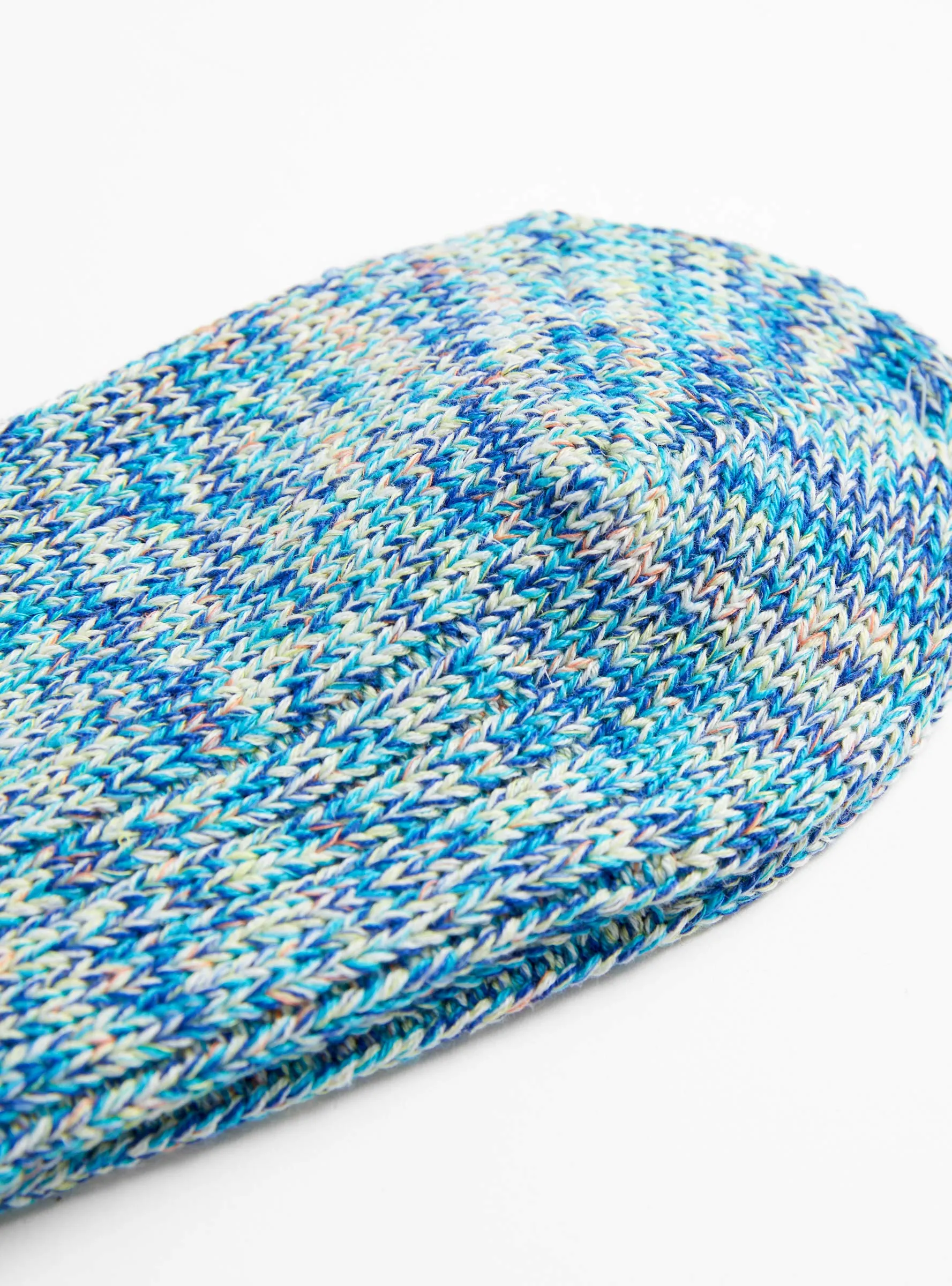 Six Colour Twister Socks Blue