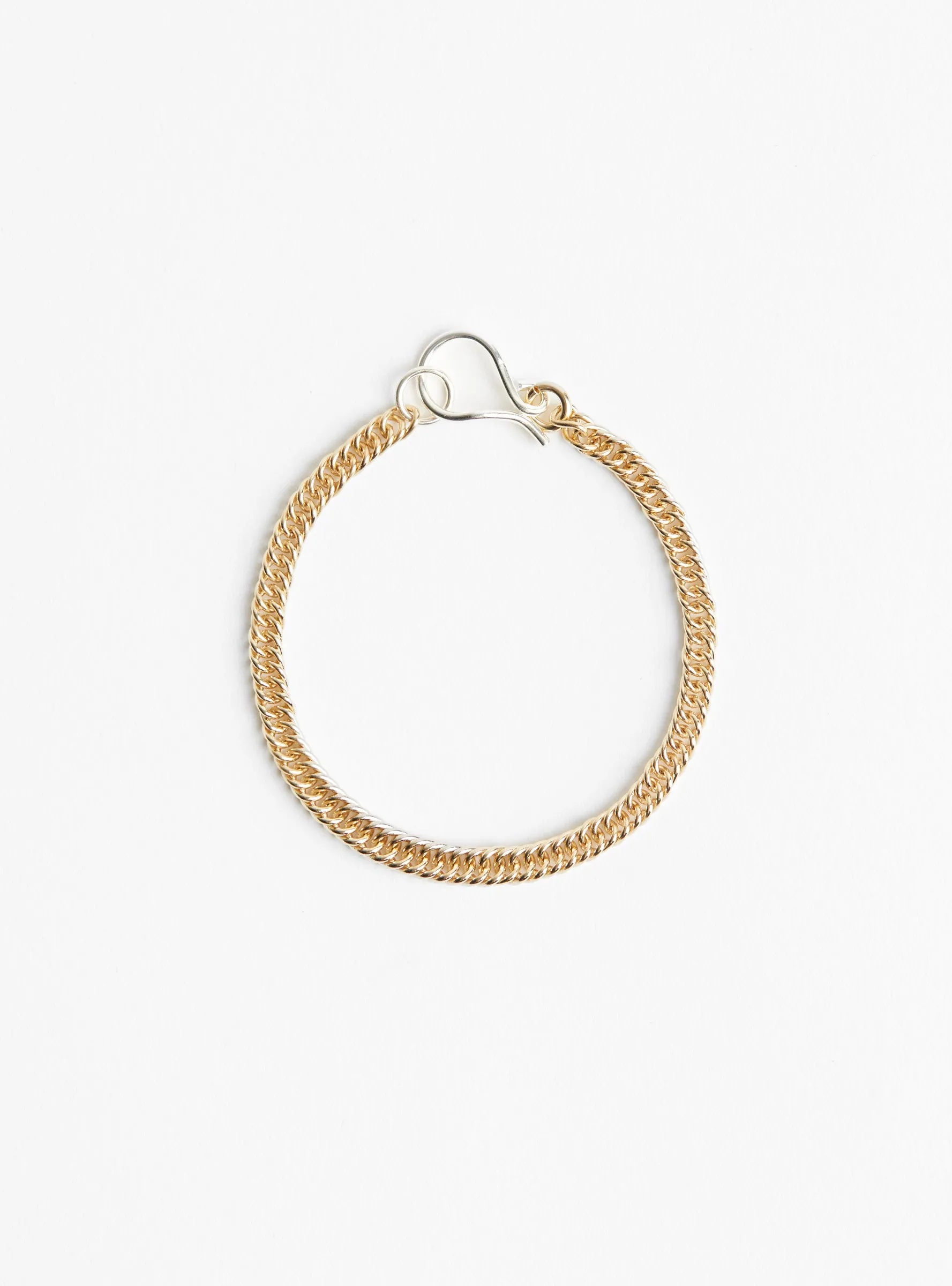 Small Hook Chain Bracelet Gold
