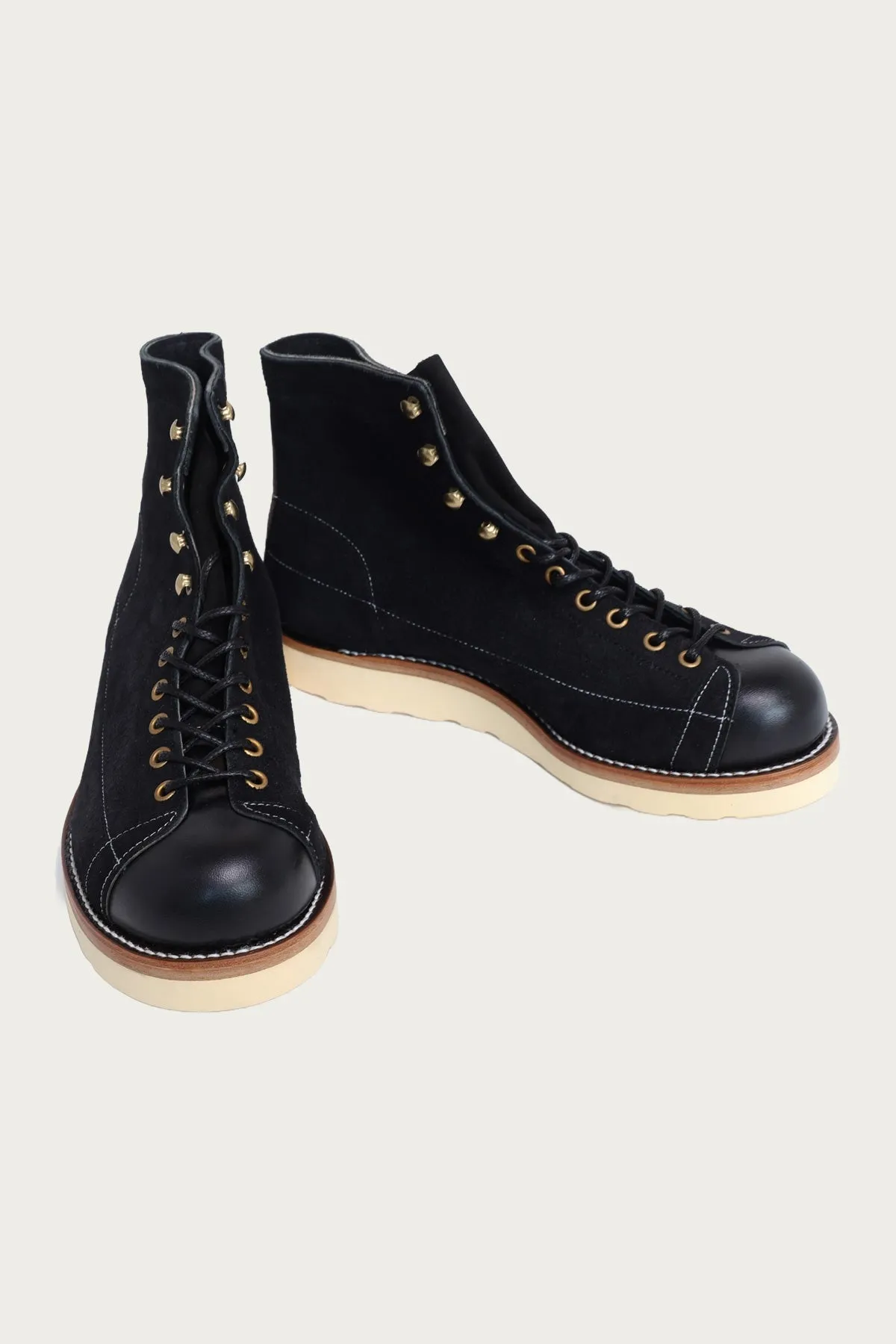 Ten Mile Work Boots / Rough Out Leather - Black