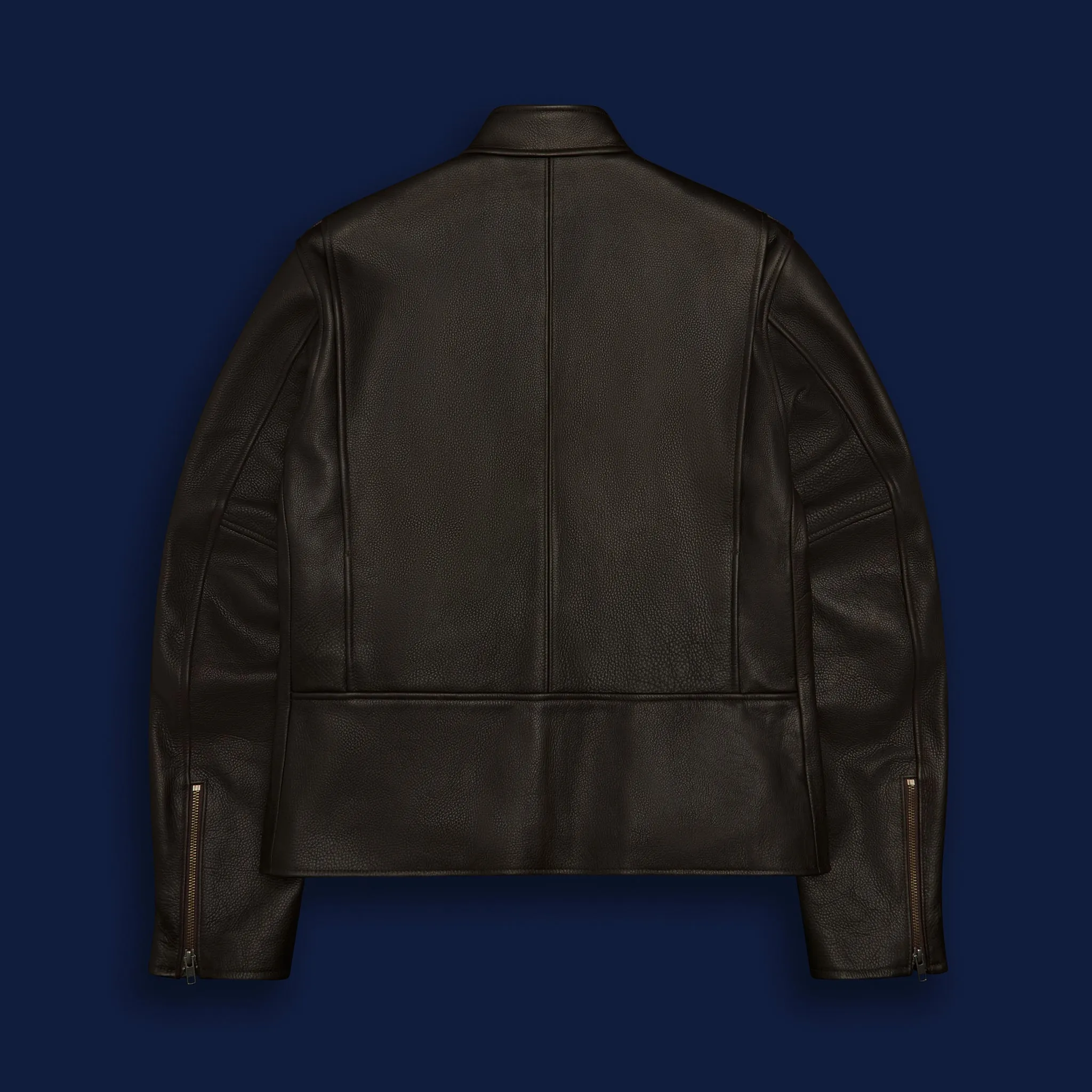 THE LODI - Dark Brown Leather Slim Fit