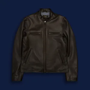 THE LODI - Dark Brown Leather Slim Fit
