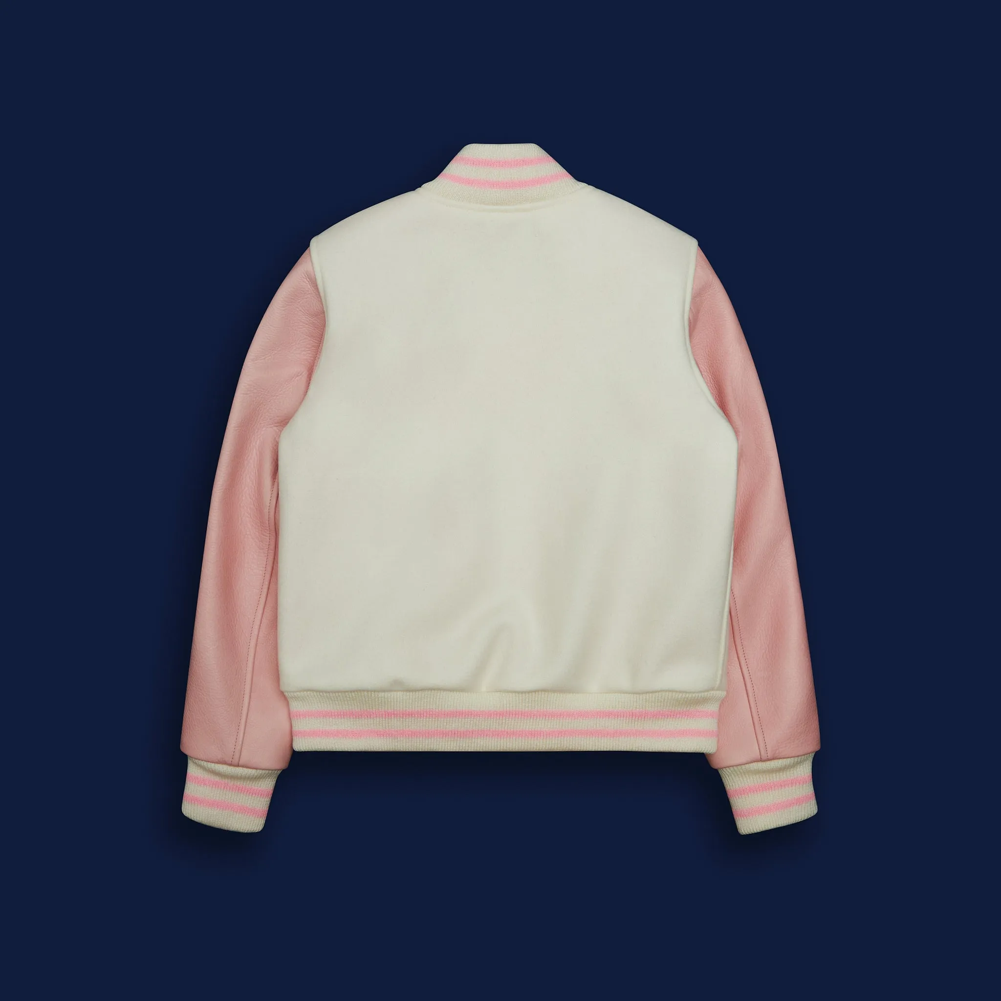 THE PINT SIZE - Natural Melton Wool/Pink Leather Kids Fit