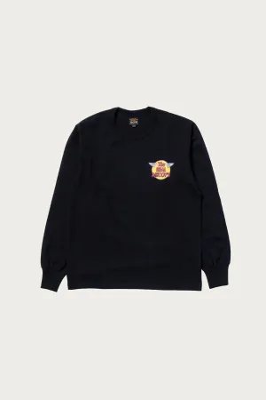 The Real McCoys Logo Tee L/S - Black