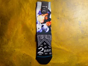 Tupac Makaveli Sock - Black