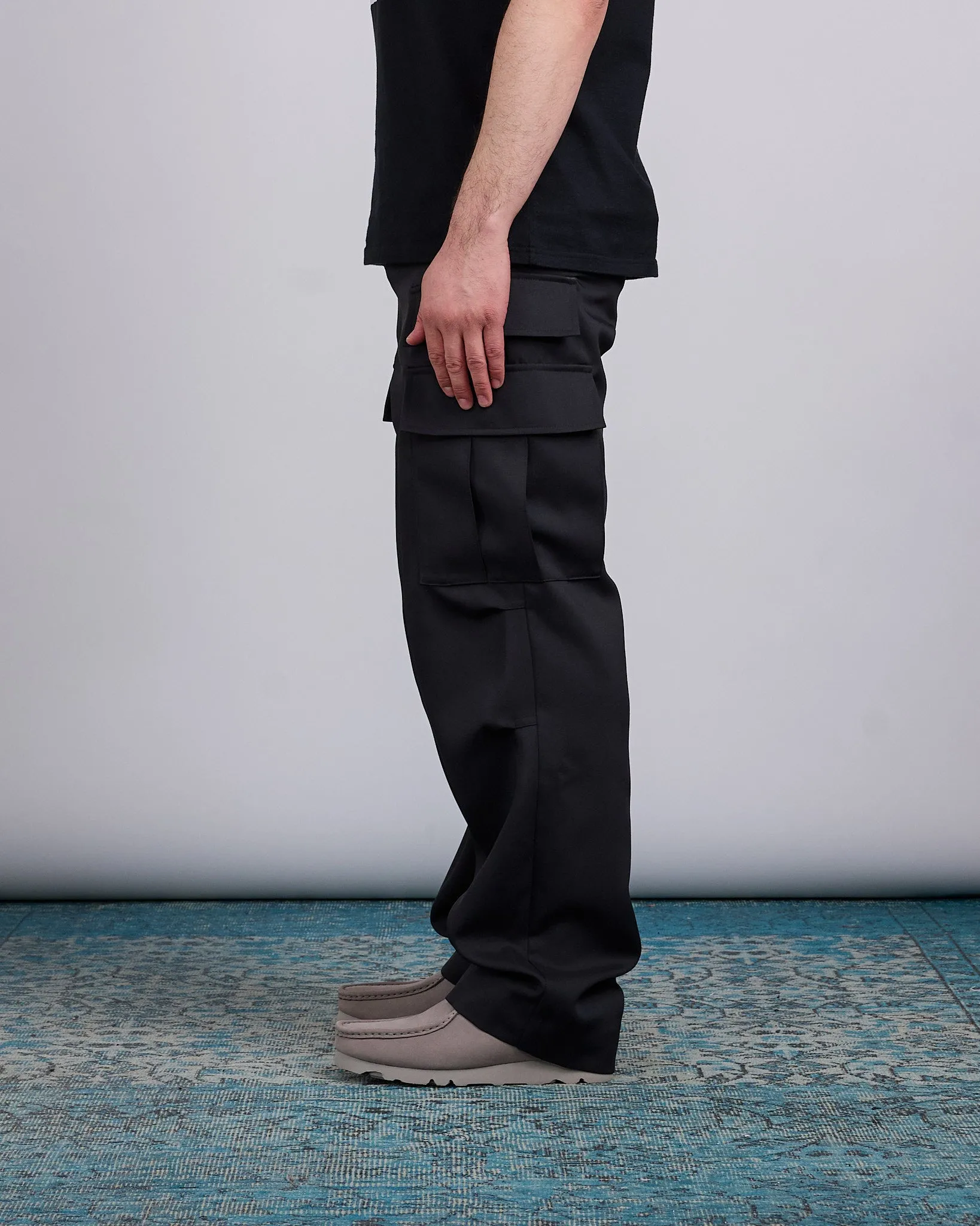 UNDERCOVER Light Twill Darted Cargo Pant Black