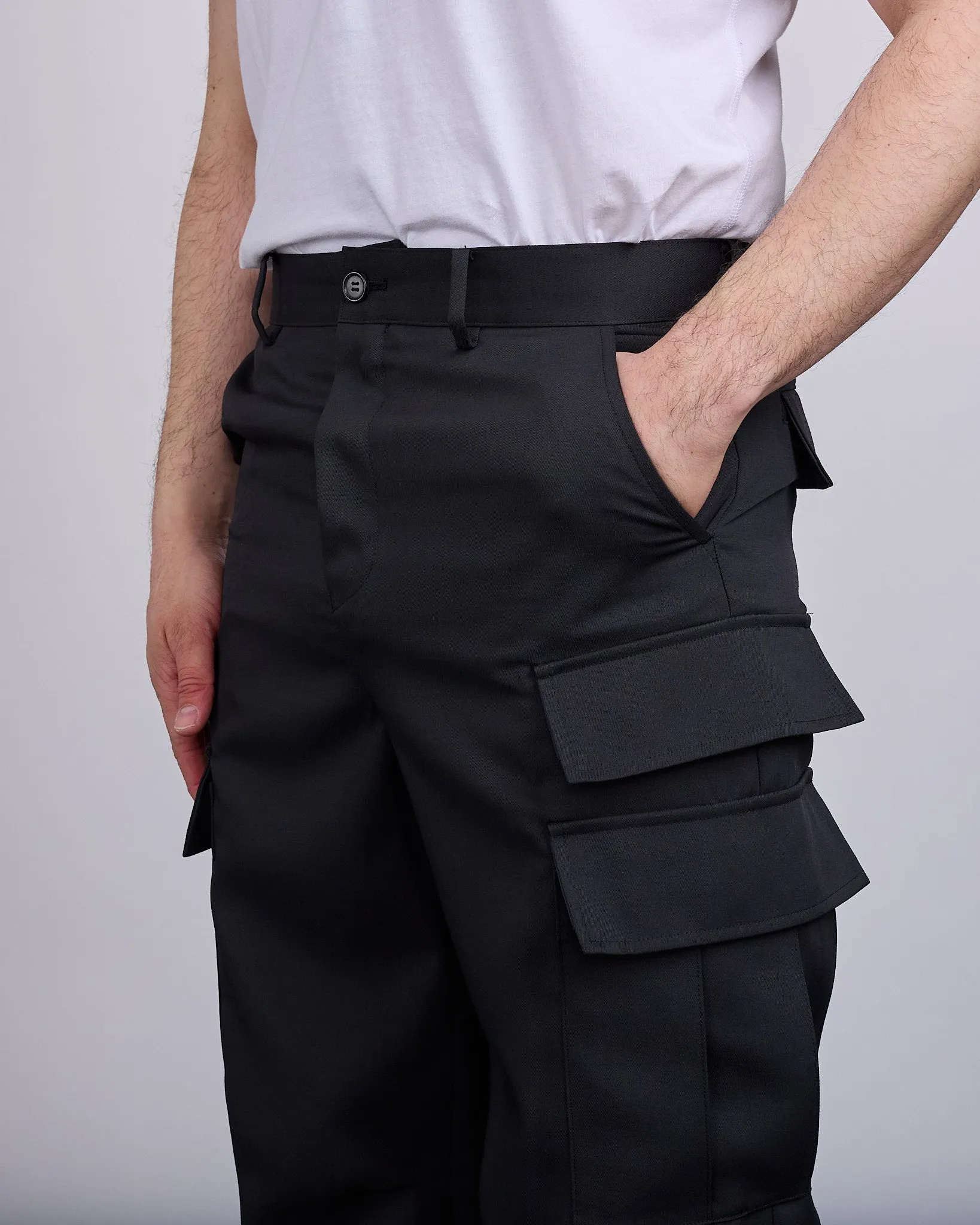 UNDERCOVER Light Twill Darted Cargo Pant Black
