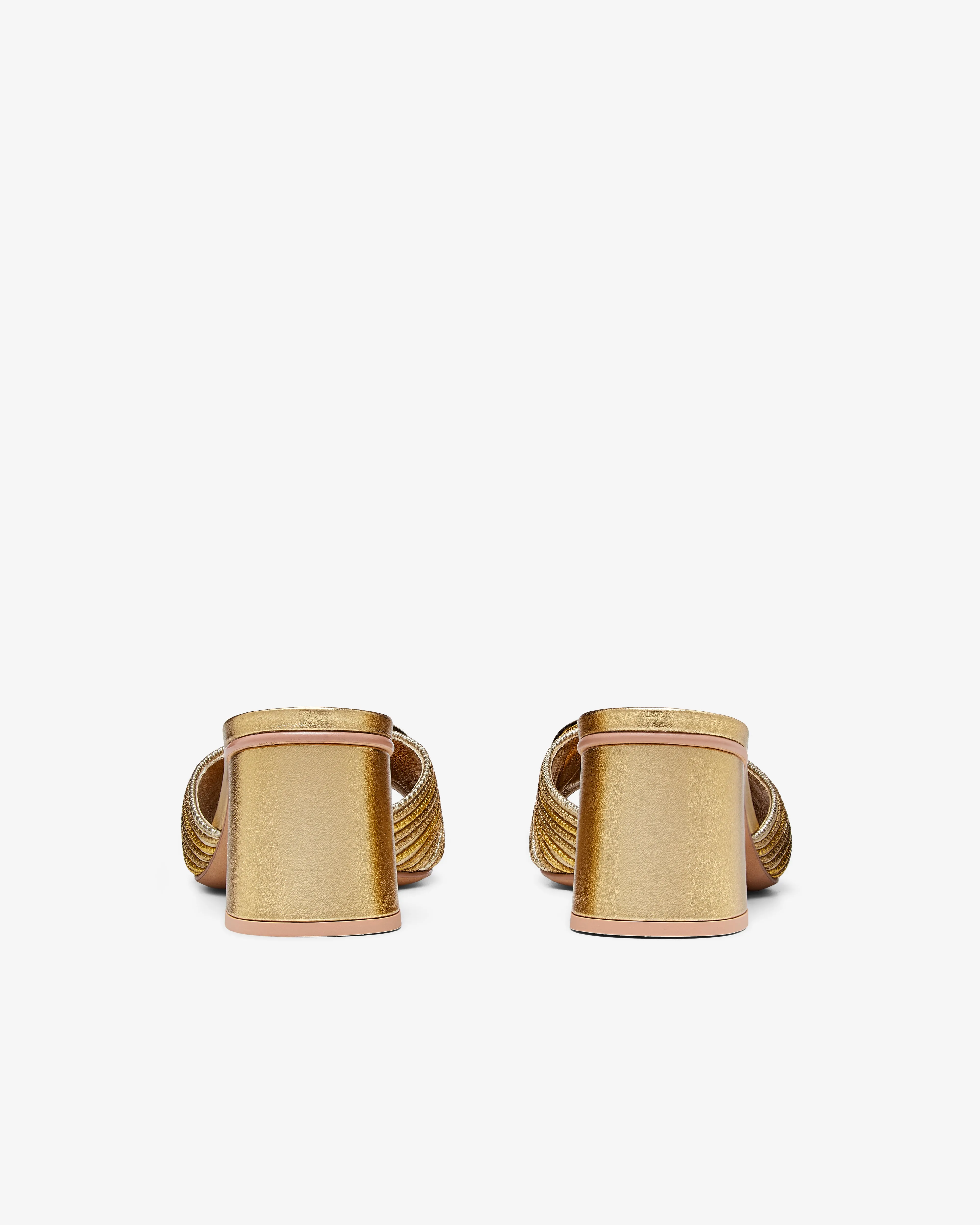 Valentino - Women's Metallic VLogo Signature Slide Sandal - (Gold)