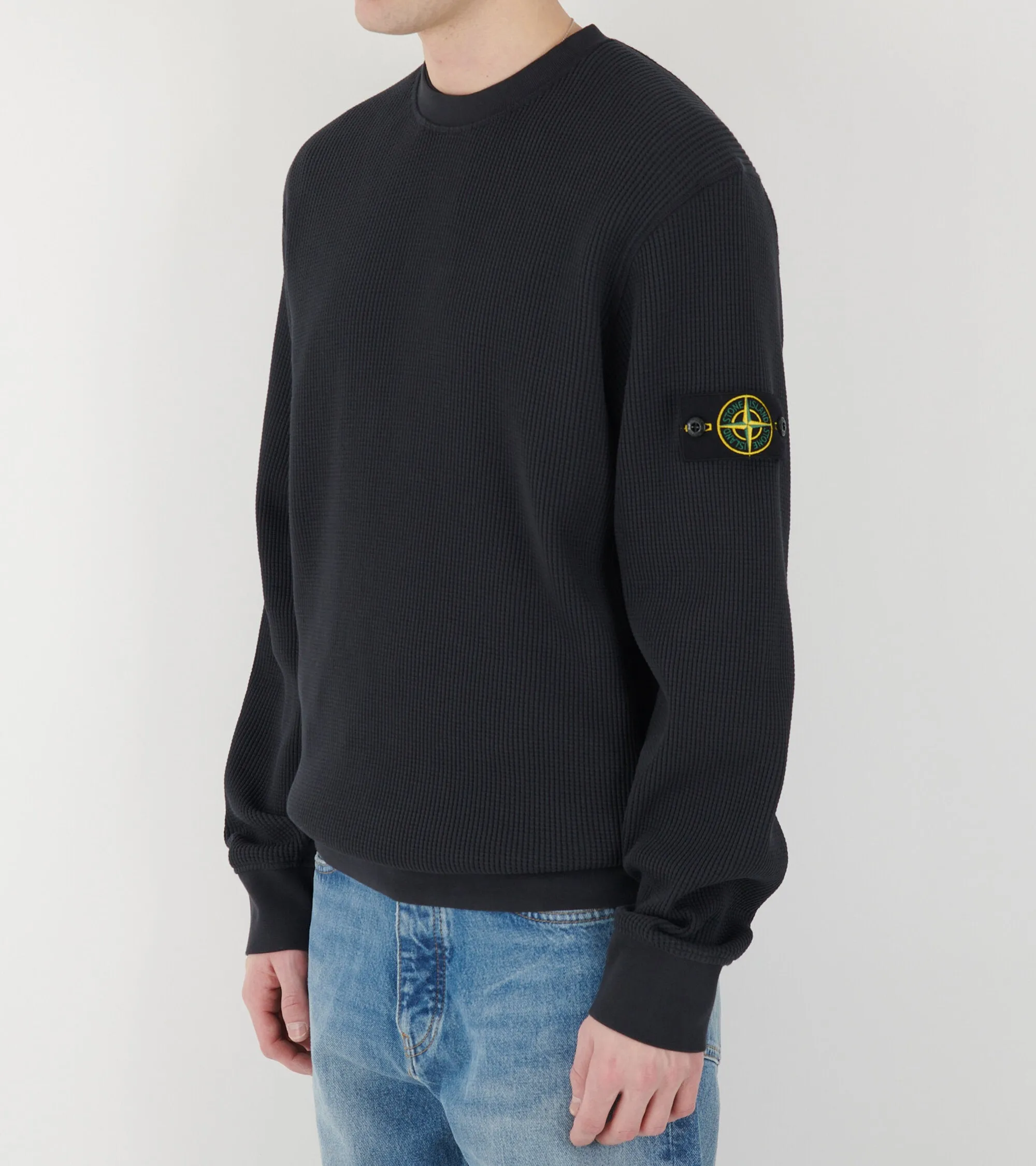 Waffle Sweatshirt Navy