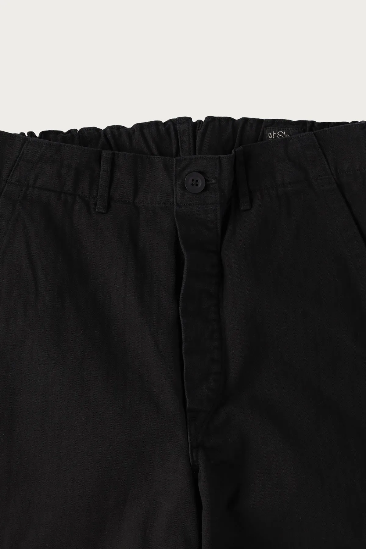 Wide Fit French Work Pants - Black