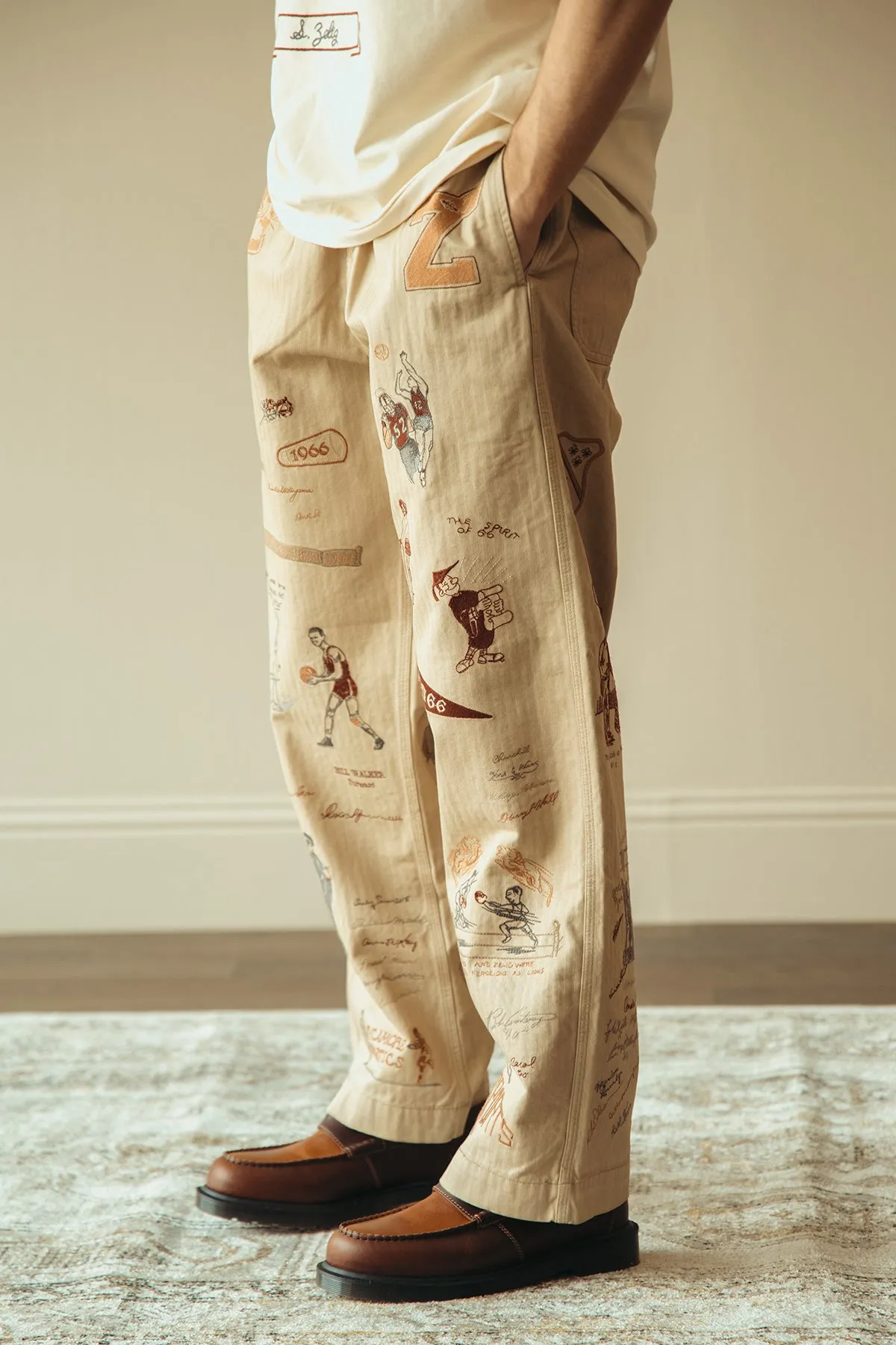 Yearbook Pant - Khaki/Grey