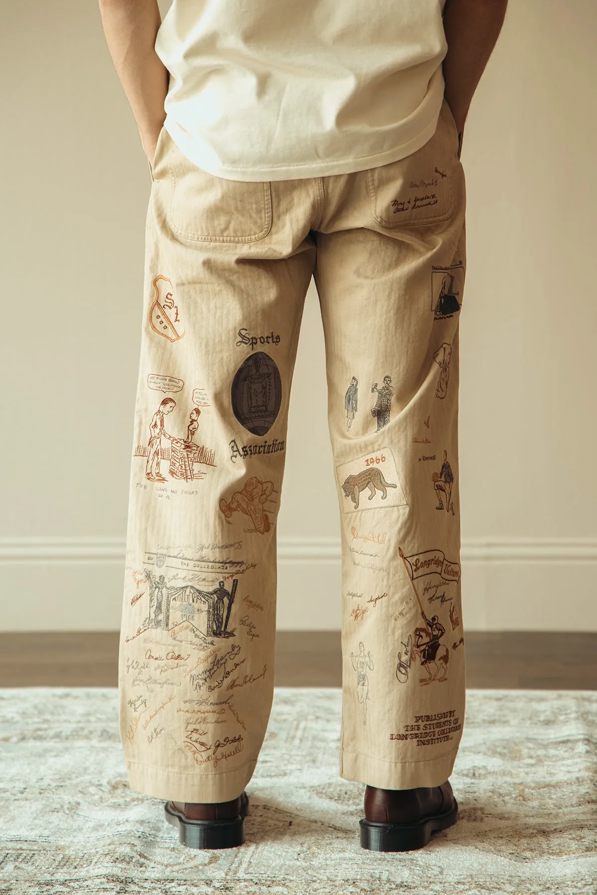 Yearbook Pant - Khaki/Grey