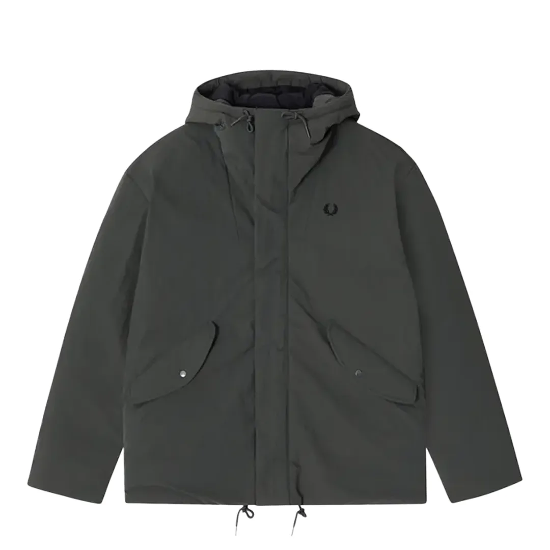 ZIP THROUGH PADDED JACKET FIELD GREEN